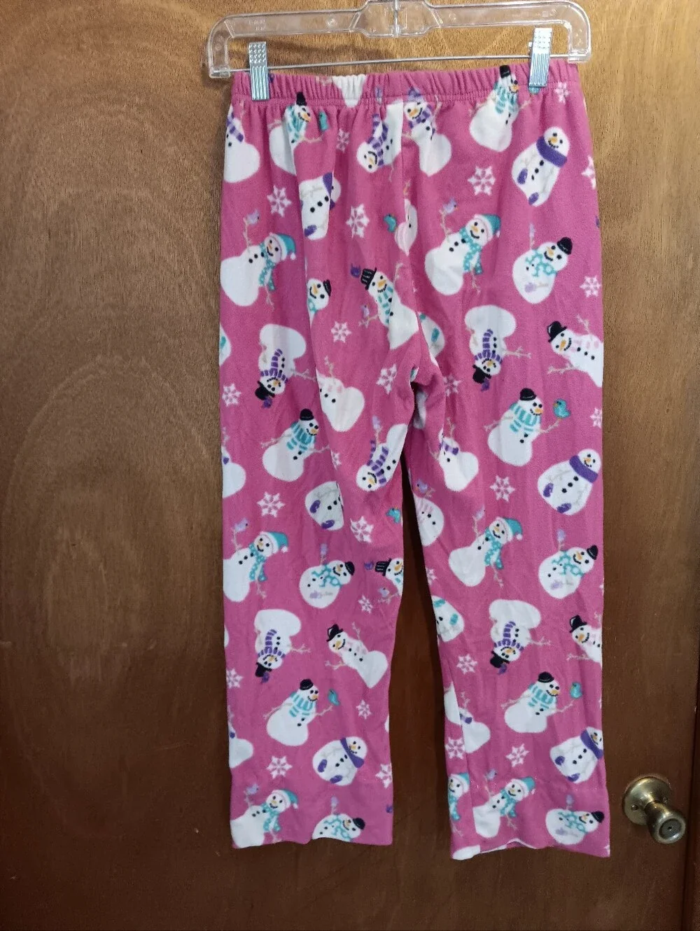 The Children's Place Pink Snowman Print Pajama Set